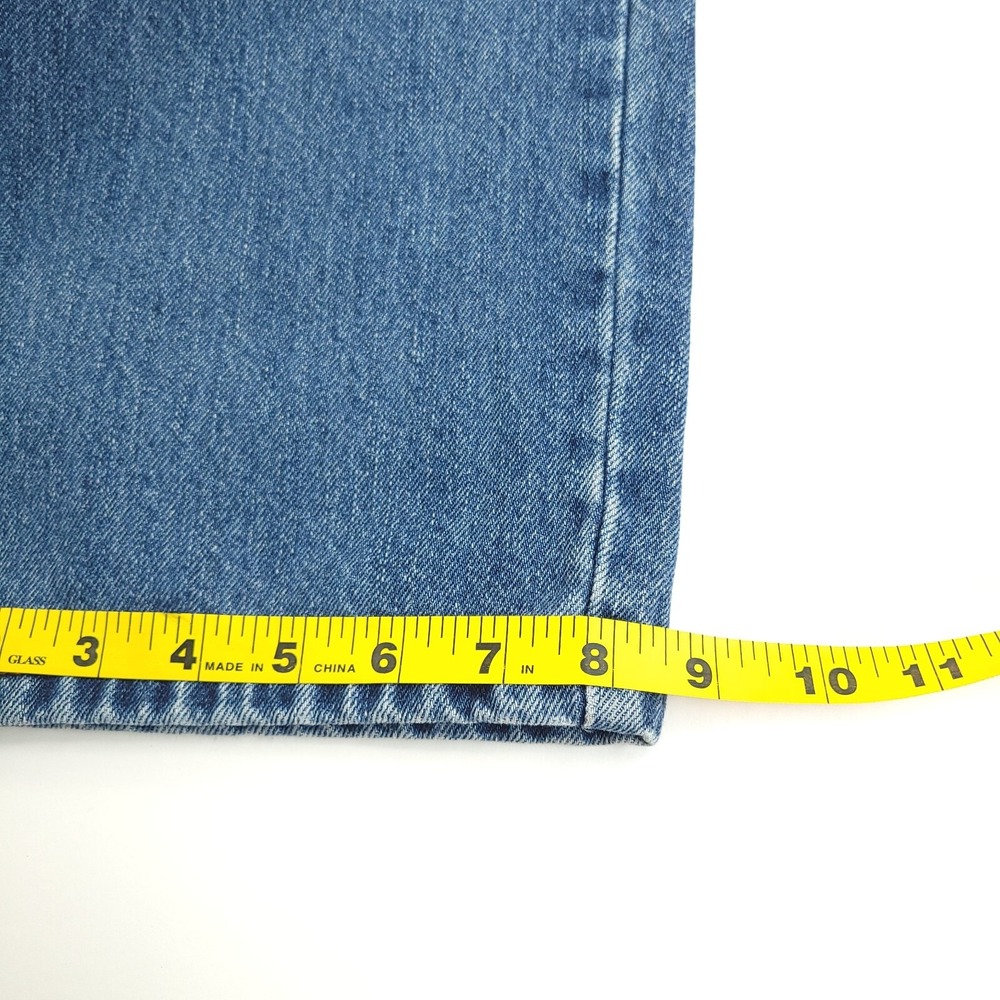 Levis 550 Jeans Mens 36 x 34 (Actual 34 x 33) Relaxed Fit Tapered Leg Blue Denim - Picture 9 of 13